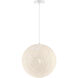 Entwined 1 Light 16 inch Matte White Pendant Ceiling Light